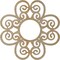 Ekena Millwork Cohen Wood Fretwork Pierced Ceiling Medallion, Hickory, 34"OD x 11 5/8"ID x 3/8"T CMWP34X34X0375COHI - alternate 5